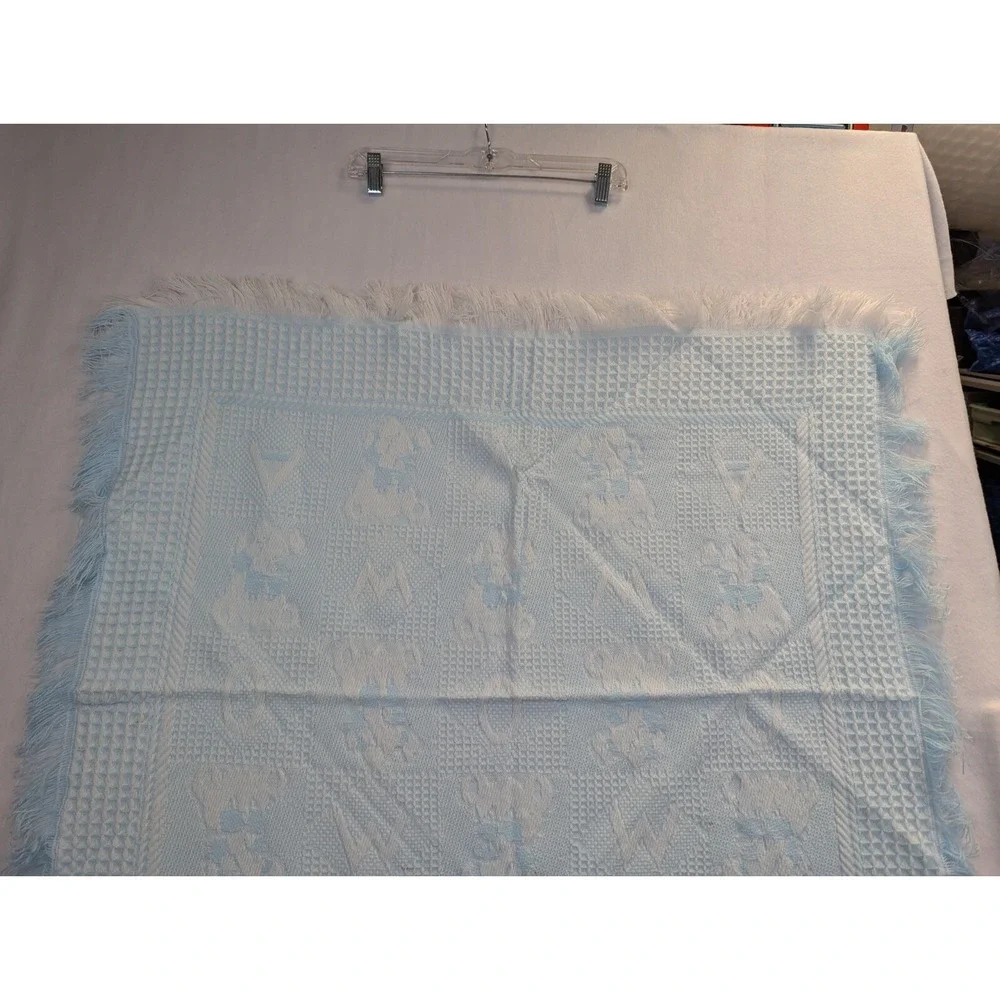 Up Scale Blue Acrylic Baby Blanket‎